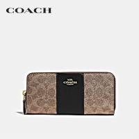 ราคา COACH กระเป๋าสตางค์ขนาดยาวมีซิบผู้หญิงรุ่น Slim Accordion Zip Wallet In Colorblock Signature Canvas สีหลากสี 73739 B4OOH (2042938796)