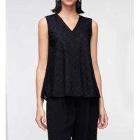 ราคา G2000 เสื้อเบลาส์ผ้าลูกไม้สีดำ เสื้อแขนกุด เสื้อลายลูกไม้ Blouses black (20194119265)