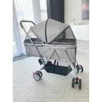 ราคา รถเข็นสุนัข รถเข็นสัตว์เลี้ยงคันใหญ่ รถเข็นหมา รถเข็นแมว รุ่น BL02 TONGBA มีกล่องนั่งมีขนาดยาวถึง 90 cm รองรับ 30 kg ที่กั้นที่นั่งถอดออกได้ (10285433486)