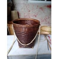 ราคา กระบุงเก็บชา พร้อมสายสะพาย เชือกปอป่าน ส่งฟรี (11348674031)