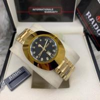 ราคา นาฬิกา ราโด้ รุ่น เดียสตาร์ หน้าปัดสีดำ gold dial diamond 36 mm automatic men s Watch รับประกันภาพถ่ายจากสินค้าจริง (10105824857)