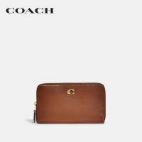 ราคา COACH กระเป๋าสตางค์ผู้หญิงรุ่น Medium Zip Around Wallet สีน้ำตาล CH806 B4L4A (18816858548)
