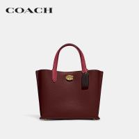ราคา COACH กระเป๋าผู้หญิงรุ่น Willow Tote 24 In Colorblock สีแดง C8561 B4 WN (20146642176)