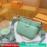 ราคา กระเป๋าถือ LV กระเป๋าสลิงสำหรับผู้หญิงกระเป๋าถือสะพายไหล่คาดลำตัวพิมพ์ลายตัวอักษรของแท้แฟชั่นเกาหลีคุณภาพสูงรุ่นใหม่ปี2022กระเป๋า Monogram Grid LV 3 In 1กระเป๋าไพ่นกกระจอกเหมาะสำหรับช้อปปิ้งเดินทางจัด