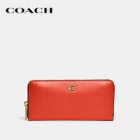 ราคา COACH กระเป๋าสตางค์ Slim Accordion Zip Wallet สีส้ม CH822 B4B4D (20146323791)