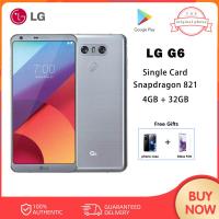 ราคา โทรศัพท์มือถือ LG ของแท้ G6ปลดล็อคแล้วหน้าจอ5 7นิ้ว4GB RAM 32GB ROM Snapdragon 821กล้องหลังคู่ LTE ลายนิ้วมือ (13680606392)