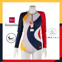 ราคา S L ชุดว่ายน้ำ ลุค Sport ชุดเล่นกีฬา ลายกราฟฟิกสวย แขนยาว ของ Bsc streamline (19850549999)