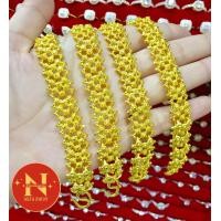 ราคา สร้อยข้อมือทอง ลายพิกุล นำ้หนัก2บาท ทองหุ้ม ทองชุบสวยเหมือนจริง ใส่ไม่ลอกไม่ดำไม่แพ้ นพคุณห้างทอง (19378168843)