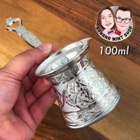 ราคา ibrik หม้อต้มกาแฟ 4 ขนาด 100 150 200 280 ml สีเงิน Silver Color นำเข้าจากตุรกี Turkish coffee maker หม้อต้มตุรกี Cezve อุปกรณ์กาแฟ Turkish Coffee Pot Not used on electric induction (9414147721)