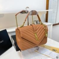 ราคา SNNBJH Ysl ใหม่ กระเป๋าสะพายไหล่ กระเป๋าถือ ทรงซองจดหมาย ทรงสี่เหลี่ยม ขนาดเล็ก แต่งสายโซ่คล้อง สไตล์คลาสสิก 2023 (20077587760)