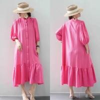 ราคา Mix os เดรสแขนตุ๊กตา เดรสแขน 3 ส่วน เดรสคอกลม เดรสผ่าหน้าติดกระดุมลง ต่อชายระบาย เดรสผ้าเปลืกไม้ ผ้าใส่สะบายไม่ร้อน ผ้าไม่บาง ชุดเดรสแฟชั่น ชุดเดรสใส่เที่ยว ชุดเดรสใส่ทำงาน (19460370651)