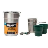 ราคา Stanley 24oz Adventure Camp Cook Set อุปกรณ์ทำอาหาร stainless steel สำหรับเดินป่า แคมป์ปิ้ง Steel Cooker Nesting Cups ของแท้ 100 นำเข้าจากสหรัฐอเมริกา ส่งฟรี Imported from USA แท้ (1118942653)