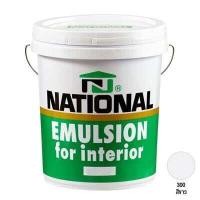 ราคา NATIONAL สีน้ำภายใน สีน้ำ สีทาภายใน สีเนชั่น เบอร์ 300 สีขาว เบอร์ 383 สีเทา ถังใหญ่ 18 ลิตร พร้อมส่ง Udomkit (17547594930)