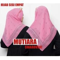 ราคา ฮิญาบประดับเลื่อมสี่เหลี่ยมไข่มุก ม่านสี่เหลี่ยมเลื่อมสวารอฟสกี้ฮิญาบ (17767458186)