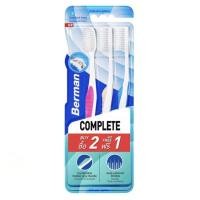 ราคา Berman Complete Extra Soft แปรงสีฟันเบอร์แมน รุ่นคอมพลีท เอ็กซ์ตร้าซอฟท์ แพ็ค3 (17084437322)
