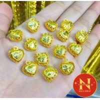 ราคา จี้ ทอง รูปหัวใจดาวถุงทองหัวใจฉลุ งานสวยใส่เสมือนจริง งานหุ้ม ชุบทอง ห้างทองนพคุณ (19468921158)