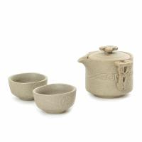 ราคา Taobao ชุดชงชากาชงชาเคลือบดินเผาแบบพกพาพร้อมกระเป๋าเก็บ (11742668085)