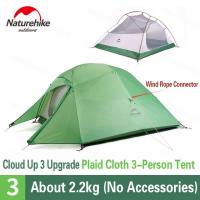 ราคา Naturehike Cloud Upอัพเกรดเต็นท์ตั้งแคมป์สำหรับ 1 3 คนเบามากเต็นท์เดินป่ากลางแจ้งกันน้ำเต็นท์สองชั้น 20D 210Tผ้าพร้อมเสื่อเต็นท์ ของแท้ (20412540852)
