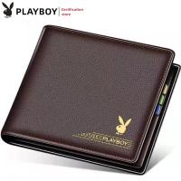 ราคา เพลย์บอยกระเป๋าสตางค์ผู้ชายกระเป๋าสตางค์ผู้ชายกระเป๋าสตางค์ใบสั้น ID เปลี่ยนแปลงเล็กๆกระเป๋าสตางค์แบบพับได้กระเป๋าสตางค์ของขวัญยาว (20622605953)