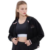 ราคา BODY GLOVE Womens SC Crop Hoodies Fall 2023 เสื้อฮู้ดครอป ผู้หญิง สีดำ 01 (20057905887)