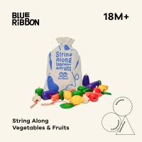 ราคา Blue Ribbon Toys ของเล่นร้อยลูกปัดไม้รูปทรงผักและผลไม้ (19783193725)