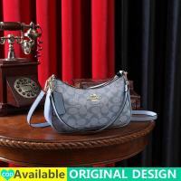 ราคา กระเป๋าถือ COACH แท้ใหม่2023ใบกระเป๋าถือหนัง PU สำหรับผู้หญิงสีน้ำตาลกระเป๋าสะพายกระเป๋าสะพายไหล่ลายขวางสีน้ำตาลกระเป๋าโทรศัพท์ฤดูร้อน MODE Korea Tas Kosmetik ความจุขนาดใหญ่สำหรับนักเรียนกระเป๋าหิ้วกร