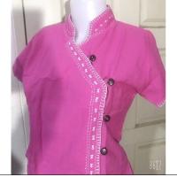 ราคา เสื้อคอจีนป้ายหน้า เสื้อผ้าฝ้ายพื้นเมือง ผ้าพื้นเมือง งานปักมือ จากเชียงใหม่ (20883956511)