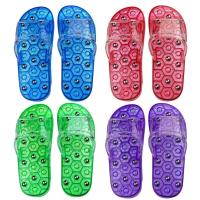 ราคา รองเท้านวดฝ่าเท้า รองเท้าสปาเพื่อสุขภาพ รองเท้าปุ่มแม่เหล็กบำบัด รุ่น MassageSlipperGreen 01a J1 (16147594080)