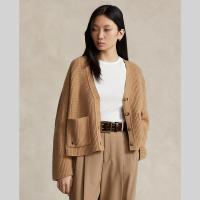 ราคา Polo Ralph Lauren เสื้อคาร์ดิแกนผู้หญิง Cardigan Rib Knit Wool Cashmere V Neck Cardigan รุ่น WMPOSWENDW20168 สีเบจ (20853766363)