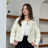 ราคา Amelia Cardigan คาร์ดิแกนผ้าทวีต Miladi (20691475107)