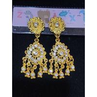 ราคา เครื่องประดับชุดไทย ต่างหูชุดไทย ต่างหูเพื่อนเจ้าสาว ต่างหูทอง ต่างหูแบบหนีบ ความยาวประมาน 7 cm (19966485910)