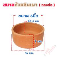 ราคา ถ้วยดินเผา ทรงท่อ สำหรับใส่อาหารสัตว์เลี้ยง (20611843421)
