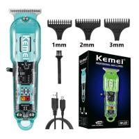 ราคา ปัตตาเลี่ยน Kemei แกะลาย กันขอบ ปัตตาเลี่ยนไร้สาย ปัตเลียน แบตตาเลี่ยน ตัวเครื่องอะคริลิค ดีไซน์ทันสมัย แบตตาเลี่ยนไร้สาย Professional Hair Clipper (17438877489)