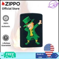 ราคา Zippo Dabbing Leprechaun St Patricks Day Black Matte Pocket Lighter Zippo 49124สีดําด้าน ไฟแช็กไม่มีเชื้อเพลิงภายใน (12183838409)
