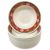 ราคา ชามเมลามีน 6ใบ ชามเมลามีนแบบหนา ชาม 8 นิ้ว 6ใบ ลายจีน (20816864479)