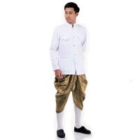 ราคา ชุดราชปะแตน ชุดไทยผู้ชาย ชุดไทยประยุกต์ เสื้อราชปะแตน ชุดไทยชาย ชุดเจ้าบ่าว ชุดลอยกระทง Thai Dress Thai Costume for Men (641120598)