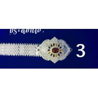 ราคา เข็มขัดชุดไทย ตกแต่งหัวเข็มขัดประดับเพรช เครื่องประดับชุดไทย สายดอกพิกุล (7883281455)