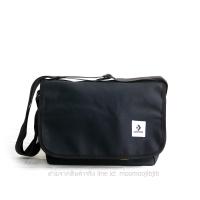 ราคา Converse Messenger สีดำด้าน หนัง pu หนา กันน้ำได้ ทรงสวย ใส่หนังสือเรียน ไอแพด สายยาว (19747172166)