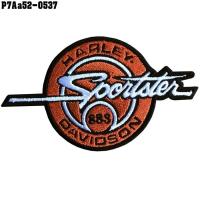 ราคา อาร์มติดเสื้อ ตัวรีดติดเสื้อ อาร์มปักลาย HARLEY SPORTSTER883 Size 10 5 5cm ปักส้มขาวดำพื้นโพลีดำ รุ่น P7Aa52 0537 (6209724022)