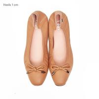 ราคา O B รองเท้าหนังแกะแท้ รุ่น Audrey comfy in latte brown (536634245)