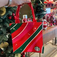 ราคา X mas Bag Starbucks Tote Bag กระเป๋าอเนกประสงค์สตาร์บัคส์ (20891326618)