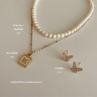 ราคา shellandgold สร้อยคอสแตนเลสจี้เปลือกหอยมุกผีเสื้อ (17152786360)