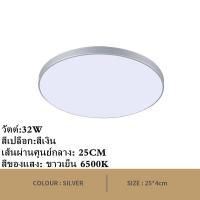 ราคา GOECO โคมไฟเพดาน LED แบบเรียบง่ายที่ทันสมัยคุณภาพสูงประหยัดพลังงานและกันน้ำแมลงสกปรก 32W 25CM 6500K วัตต์สีขาวสำหรับห้องนั่งเล่นห้องนอนห้องครัวสำนักงาน (20467213525)