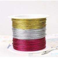 ราคา เชือกดิ้น ดิ้นสี เชือกห้อยป้ายแท็ก 1 มิล เชือกทอง แดง เงิน เชือกเส้นเงา 20เมตร (19823674534)