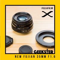 ราคา NEW Fujian 35 mm f1 6 สำหรับ Mirrorless FUJI OLYMPUS SONY PANASONIC CANON NIKON เลนส์หลังละลาย เลนส์มือหมุน เลนส์ หน้าชัดหลังเบลอ เลนส์ละลายหลัง เลนส์ละลาย สำหรับ กล้อง Mirrorless 35mm f 1 6 Geekster 