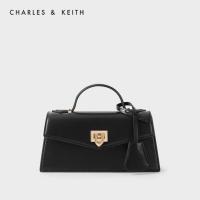 ราคา CHARLES and KEITH CK2 50270656 1 กระเป๋าถือแบบหัวเข็มขัดโลหะ (14829464221)
