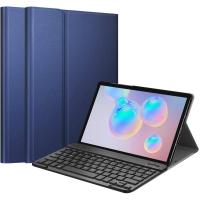 ราคา เคสคีย์บอร์ดสำหรับ Samsung Galaxy Tab S6 10 5 2019 รุ่น SM T860 t865 t867 รองรับการชาร์จไร้สาย S Pen ฝาครอบบางพร้อมคีย์บอร์ด Bluetooth ไร้สายแบบถอดได้ (1209740758)