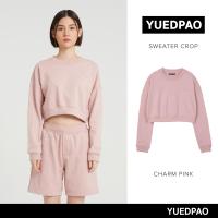 ราคา Yuedpao ยอดขาย No 1 รับประกันไม่ย้วย 2 ปี sweater เสื้อยืดเปล่า เสื้อยืดสีพื้น เสื้อยืดSweater crop สี Charm pink (17185333601)