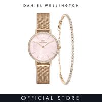 ราคา Daniel Wellington Gift Set Petite 28mm Bezel Mesh Pink MOP Rose Gold Classic Tennis Bracelet Rose Gold Gift set for women DW Official Watch Jewelry set (20800133778)