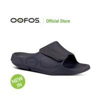 ราคา OOFOS OOahh Matte Black Sport Flex รองเท้าแตะเพื่อสุขภาพ นุ่มสบายเท้าด้วยวัสดุอูโฟม บอกลาปัญหาสุขภาพเท้า (16423866703)
